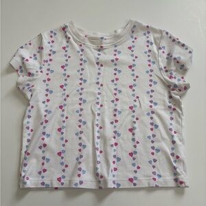 Roller Rabbit Falling Hearts Baby Tee Size Small